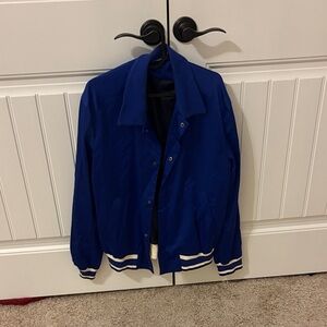Zara Royal Blue Varsity Jacket